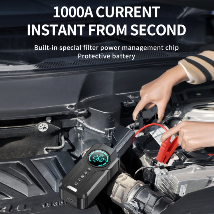YX1920SH Vehicle Emergency Start Power Supply Air Pump All-in-one Machine, 8000mAh, 8000mAh+EVA Bag