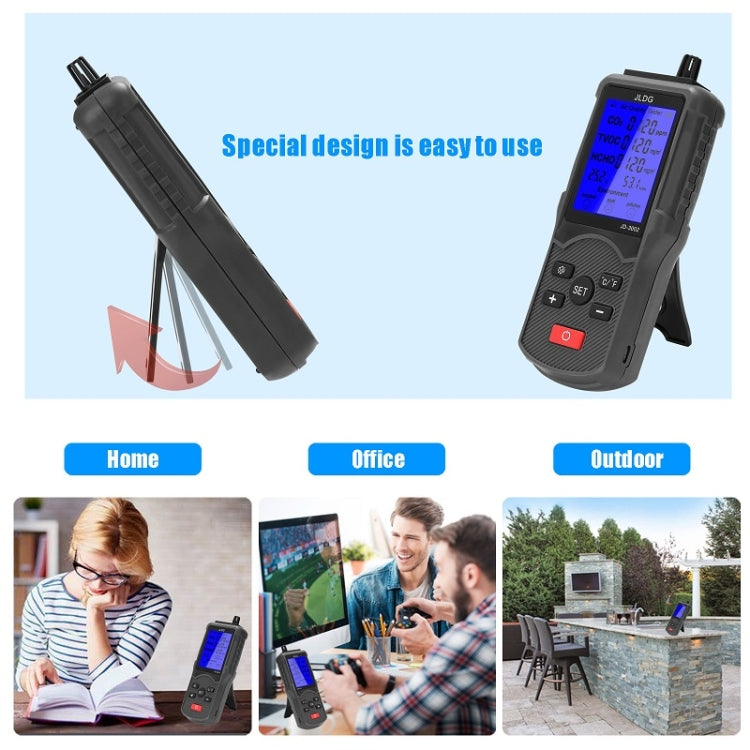 JD-3002 Carbon Dioxide Comprehensive Air Quality Temperature Humidity Detector, JD-3002