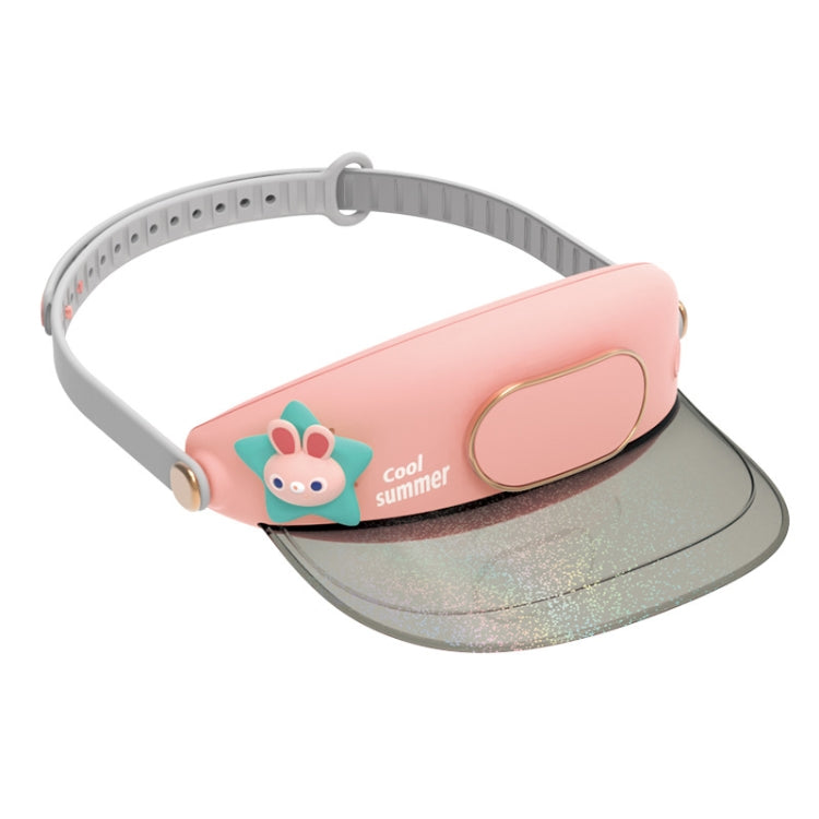 GL130-133 Outdoor Fan Cap Leafless Mute USB Portable Camping Mini Fan, Star Rabbit, Huahua Duck, Love Dragon