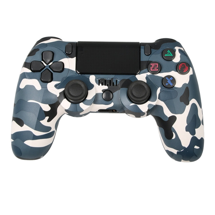 For PS4 Wireless Bluetooth Game Controller With Light Strip Dual Vibration Game Handle, White, Black, Red, Blue, Green, Rose Red, Letter, Line, Fire Ghost, Cartoon, Hulk, Skeleton, Gear, Lightning, Flame, Cloud, Burst, Wood Grain, Star Red             ...