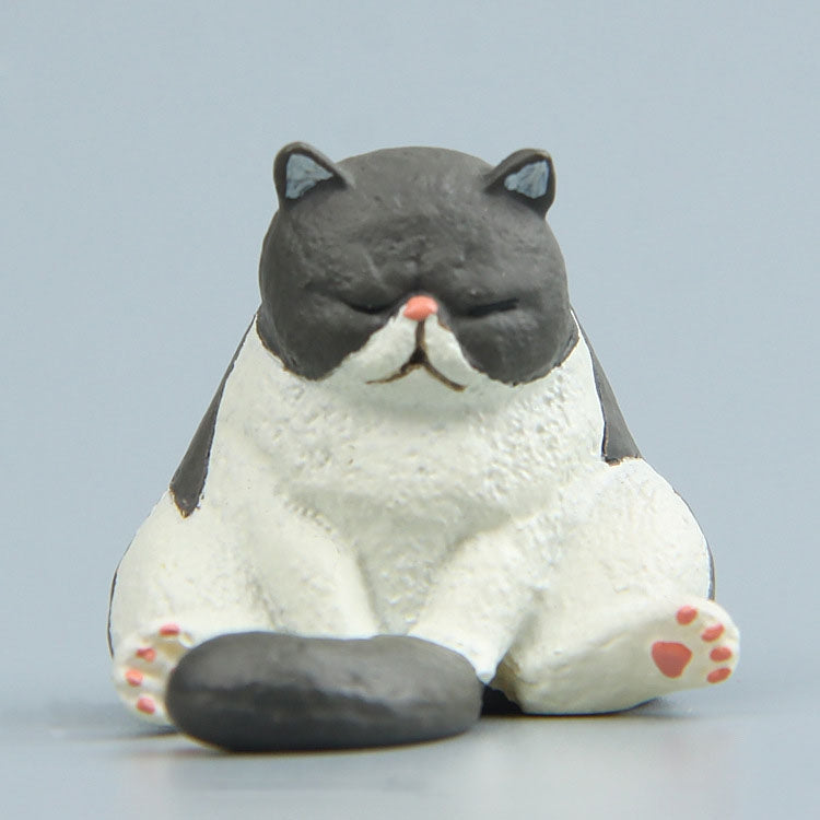 Warm Series Sitting Sleepy Zoo Figure Fridge Magnets, Brown Bear, Pug dog, Fat Cat