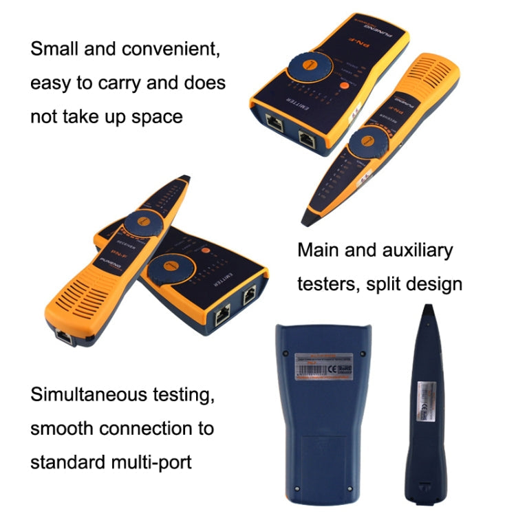 PN-F RJ11 / RJ45 Network Wiring Finder Network Cable Checker POE Tester Anti-interference, RJ11 / RJ45 Cable Checker