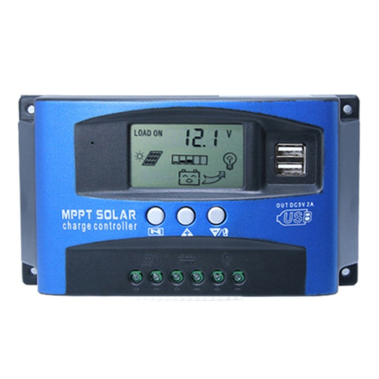 YCX-003 30-100A Solar Charging Controller with LED Screen & Dual USB Port Smart MPPT Charger, 12/24V 30A, 12/24V 40A, 12/24V 50A, 12/24V 60A, 12/24V 100A, 12/24/36/48/60V 100A