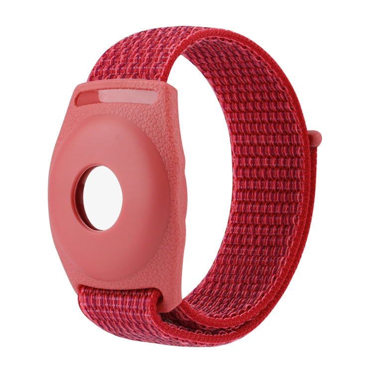 For AirTag Anti-Lost Device Case Locator Nylon Loop Watch Strap Wrist Strap, 17cm (Army Green Camouflage), 22cm (Army Green Camouflage), 17cm (Deep Green Camouflage), 22cm (Deep Green Camouflage), 17cm (Purple Camouflage), 22cm (Purple Camouflage)     ...