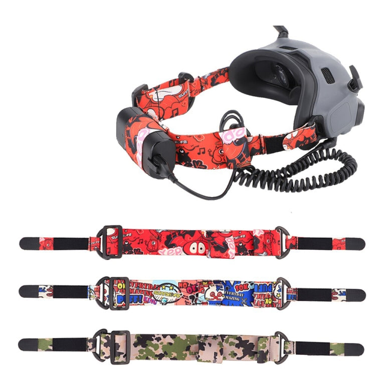 Sunnylife TD487 For DJI Avata / FPV Goggles V2 Color Headband Fixed Elastic Strap, Strap (Red)