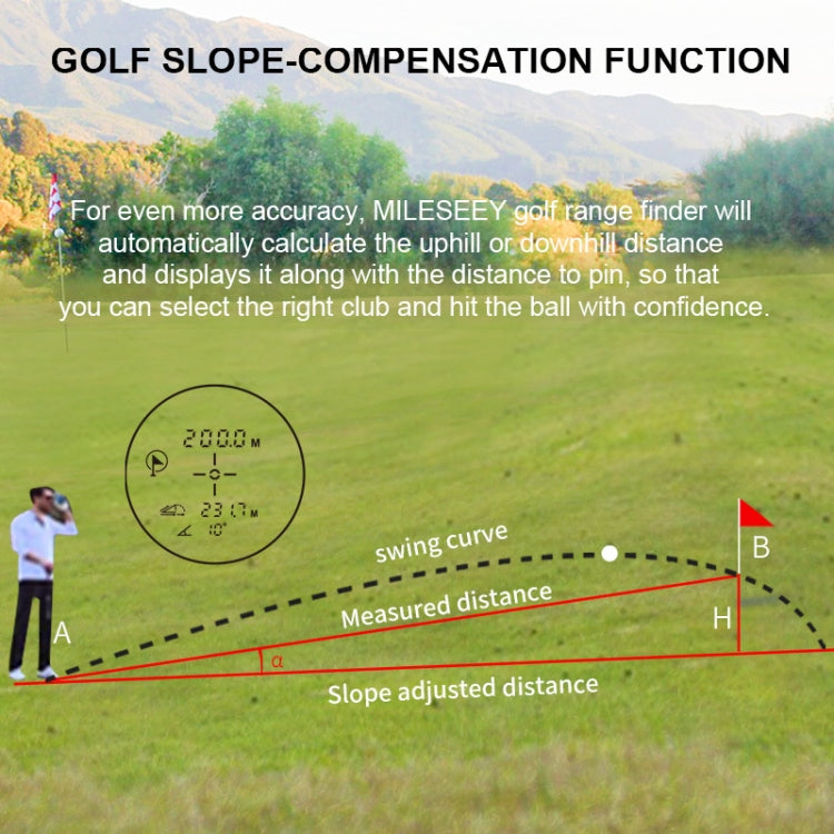 ARTBULL PF2E Golf Slope Correction Laser Rangefinder Outdoor Telescope, PF2E