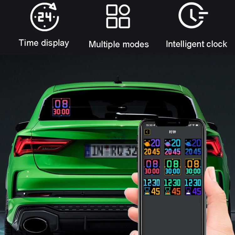 LED Dynamic Emoticon Car Display Screen 5V USB Interface, USB Interface