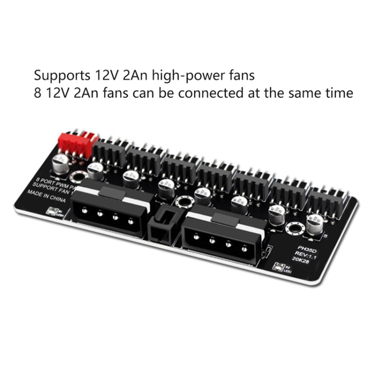 PWM Fan Hub Computer CPU Fan Extender, PH35D