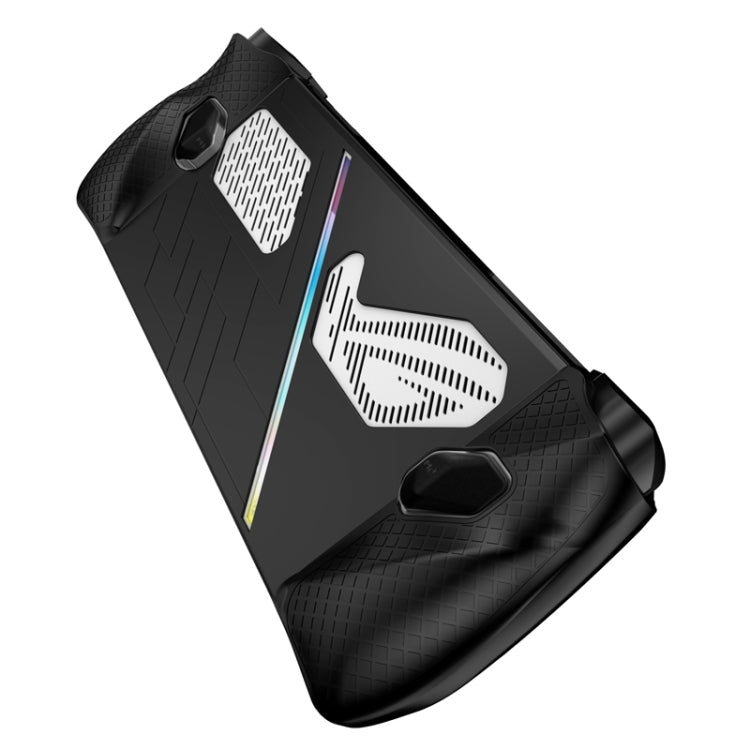 For ASUS ROG Ally Game Console Silicone Protective Cover Spray Oil Case, Silicone Cover Black