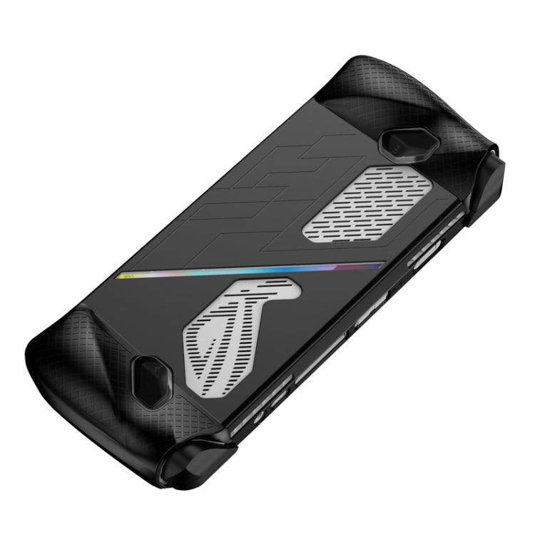 For ASUS ROG Ally Game Console Silicone Protective Cover Spray Oil Case, Silicone Cover Black