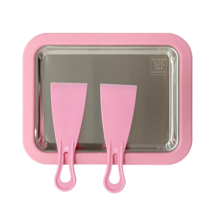 Mini Household Fried Yogurt Machine Children Homemade DIY Fried Ice Tray, Stainless Steel Green 26x21cm, Stainless Steel White 26x21cm, Stainless Steel Pink 22.5x17.5cm, Stainless Steel White 22.5x17.5cm, Aluminum Alloy White 22.5x17.5cm               ...