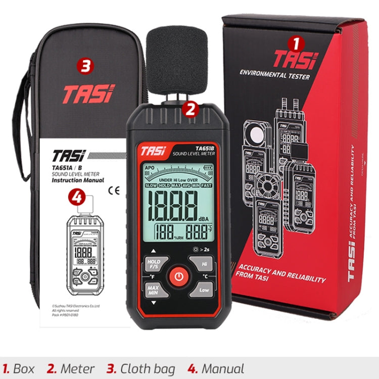 Household Noise Tester Decibel Device, TASI TA651B