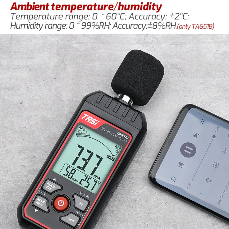 Household Noise Tester Decibel Device, TASI TA651B