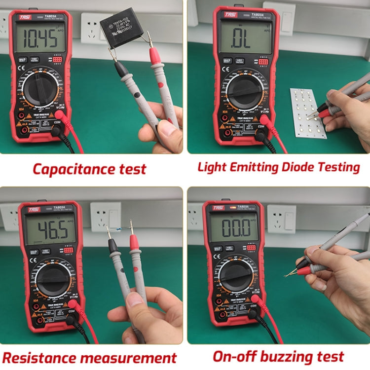 Digital High Precision Multimeter Digital Display Household Multifunction Electrician Multimeter, TASI TA803A, TASI TA803B, TASI TA803C