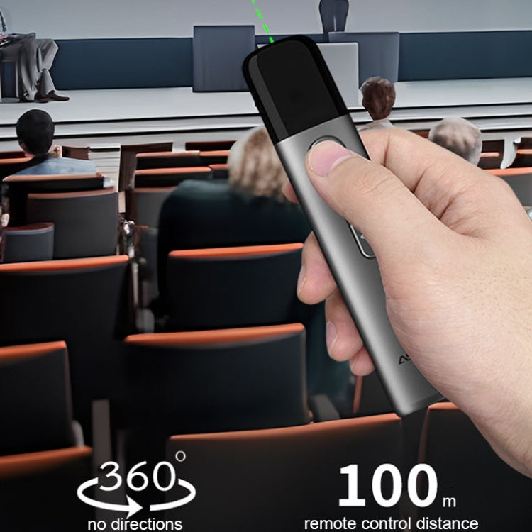 ASiNG LED LCD Screen High Power Bright Green Laser Pointer PPT Speech Instructions Page Presenter, A17