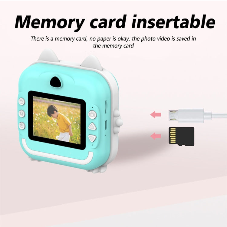 Children Instant Camera Mini Thermal HD Printer Video Photo Digital Camera, Standard  Blue, Standard Pink, 16G  Pink, 16G Blue, 32G  Pink, 32G Blue