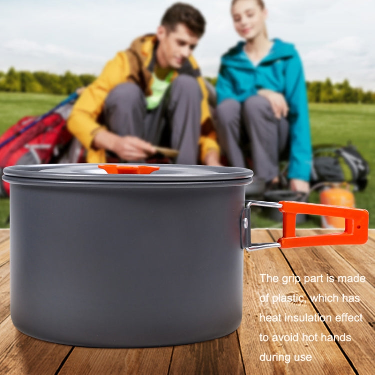 Hewolf HW-K1779 4-5 People Outdoor Aluminum Stove Portable Storage Camping Set, HW-K1779