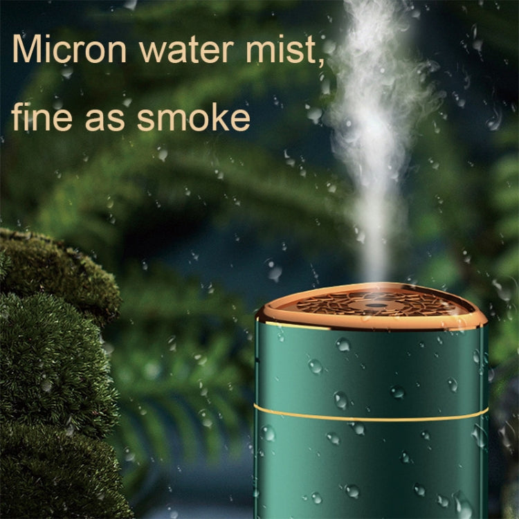 Silent USB Plug-In Silver Ion Purifying Humidifier Household Night Light Atomizer, Electroplated White, Electroplated Green, White, Green, Duck