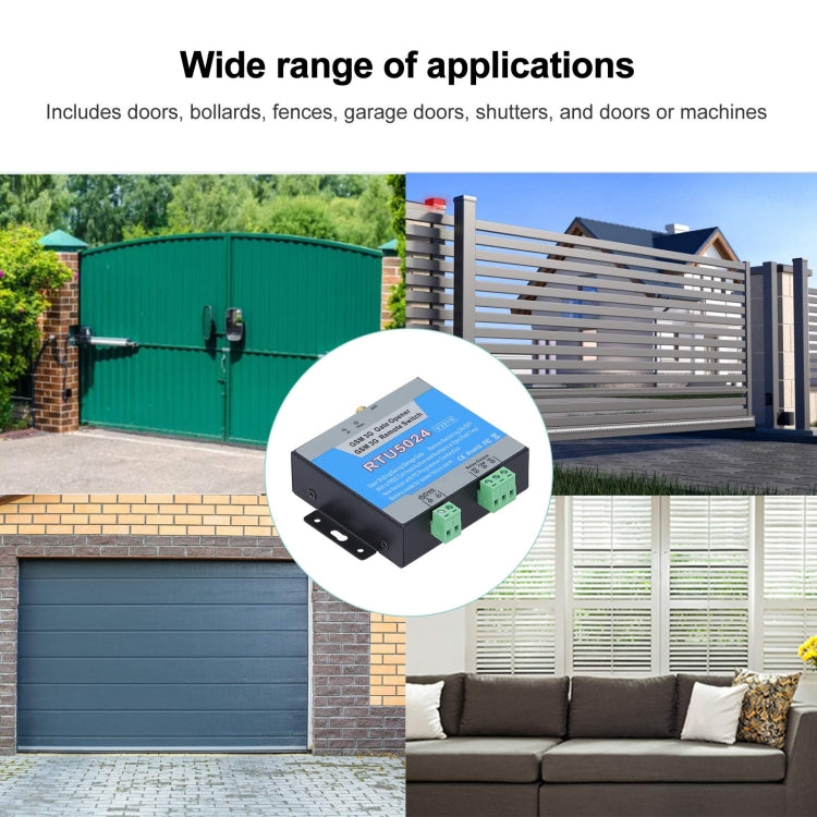 RTU5024 V2019 2G GSM Gate Opener Battery Inside for Power Failure Alert, RTU5024 V2019 2G
