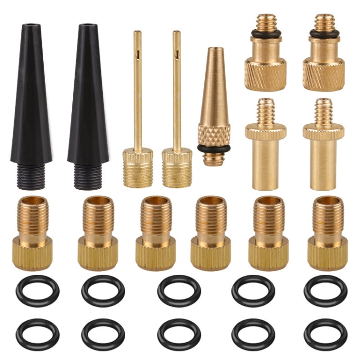 SV/AV/DV Bicycle Valve Adapter Set Bike Ball Pump Accessories, 15 in 1, 24 in 1 with Leather Ring, 25 in 1, 24 in 1, 32 in 1, 16 in 1, 10 in 1, 3sets 3 in 1, 12 in 1, 3sets 5 in 1, 3sets 4 in 1, 3sets 4 in 1 Gold, 14 in 1, 16 in 1 with Split Box       ...