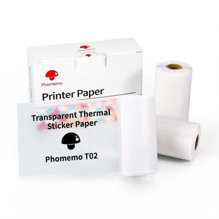 For Phomemo T02 3rolls Bluetooth Printer Thermal Paper Label Paper, 53mmx6.5m 10 Years Black on White No Adhesive, 50mmx3.5m 2 Years Black on White Sticker, 50mmx3.5m 10 Years Black on White Sticker, 50mmx3m 5 Years Blue on White Sticker               ...