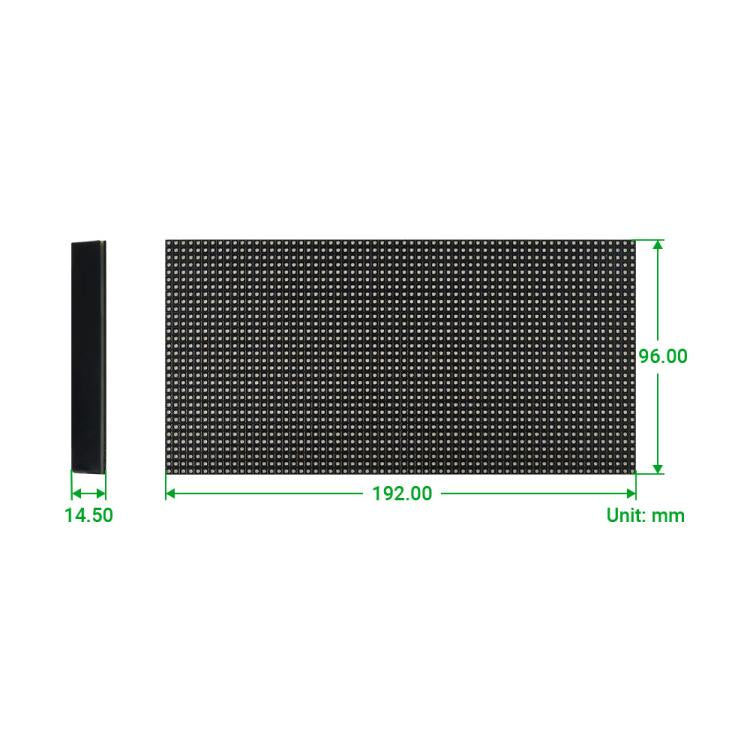 Waveshare RGB Full-color LED Matrix Panel, 3mm Pitch, 64 × 32 Pixels, Adjustable Brightness,, 20117, 33840