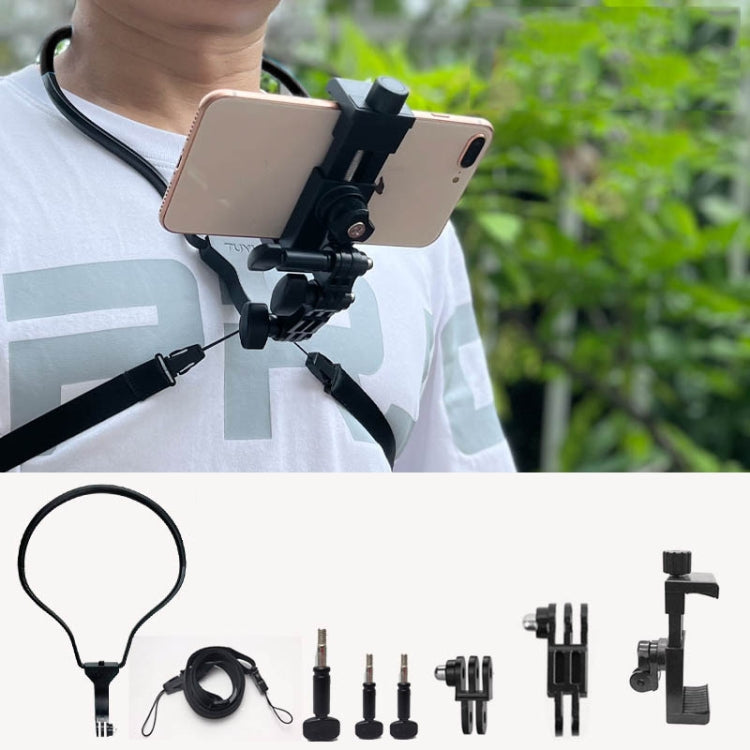 TUYU Camera Neck Holder Mobile Phone Chest Strap Mount  For Video Shooting//POV, Standard (Black), Standard (Blue), With Phone Clip (Black), With Phone Clip (Blue), Vertical Shooting (Black), Vertical Shooting (Blue), Vertical +Phone Clip (Black)      ...