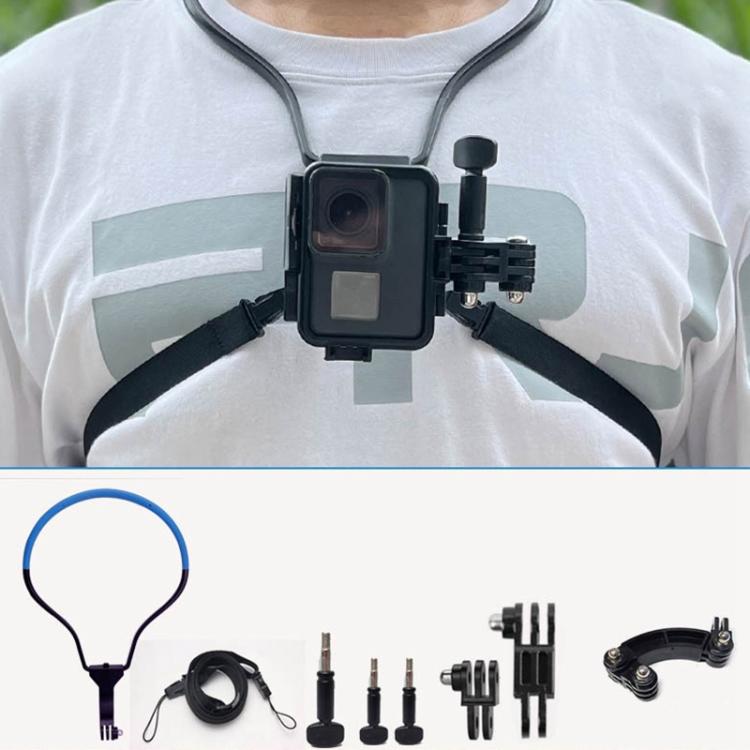 TUYU Camera Neck Holder Mobile Phone Chest Strap Mount  For Video Shooting//POV, Standard (Black), Standard (Blue), With Phone Clip (Black), With Phone Clip (Blue), Vertical Shooting (Black), Vertical Shooting (Blue), Vertical +Phone Clip (Black)      ...