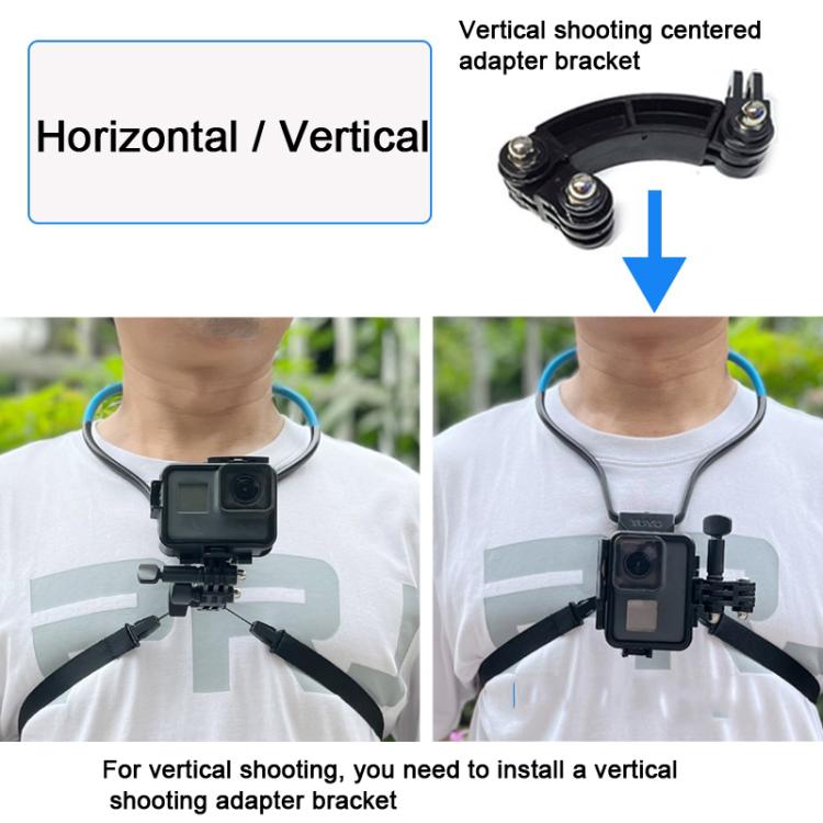TUYU Camera Neck Holder Mobile Phone Chest Strap Mount  For Video Shooting//POV, Standard (Black), Standard (Blue), With Phone Clip (Black), With Phone Clip (Blue), Vertical Shooting (Black), Vertical Shooting (Blue), Vertical +Phone Clip (Black)      ...