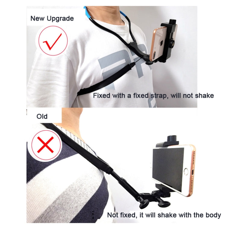 TUYU Camera Neck Holder Mobile Phone Chest Strap Mount  For Video Shooting//POV, Standard (Black), Standard (Blue), With Phone Clip (Black), With Phone Clip (Blue), Vertical Shooting (Black), Vertical Shooting (Blue), Vertical +Phone Clip (Black)      ...