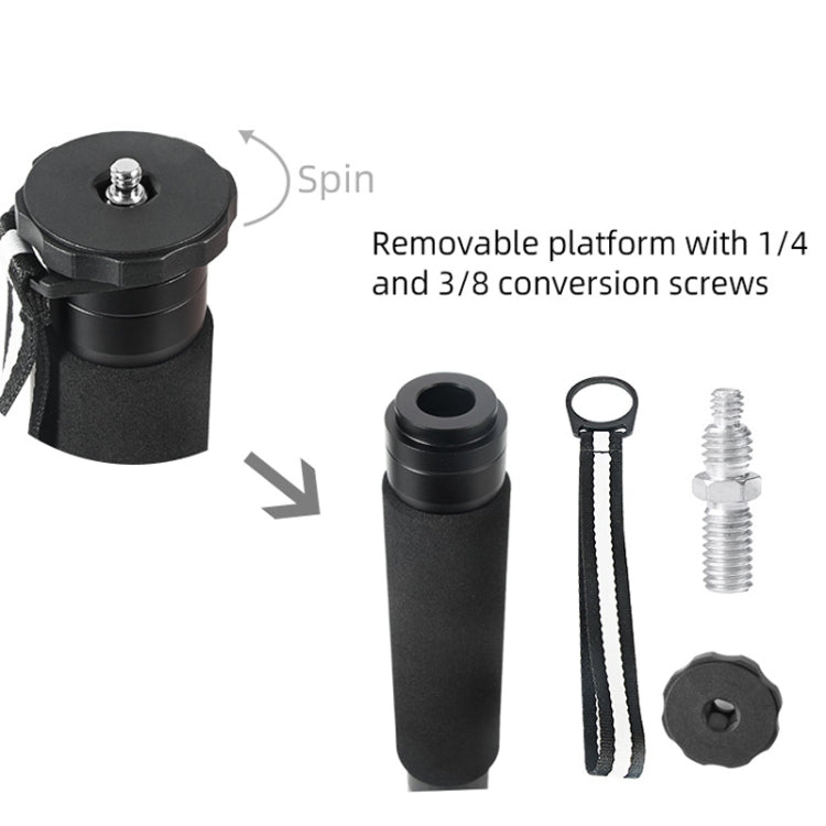 Carbon Fiber DSLR Camera Monopod Mountaineering Stick Photography Selfie Holder, P285C