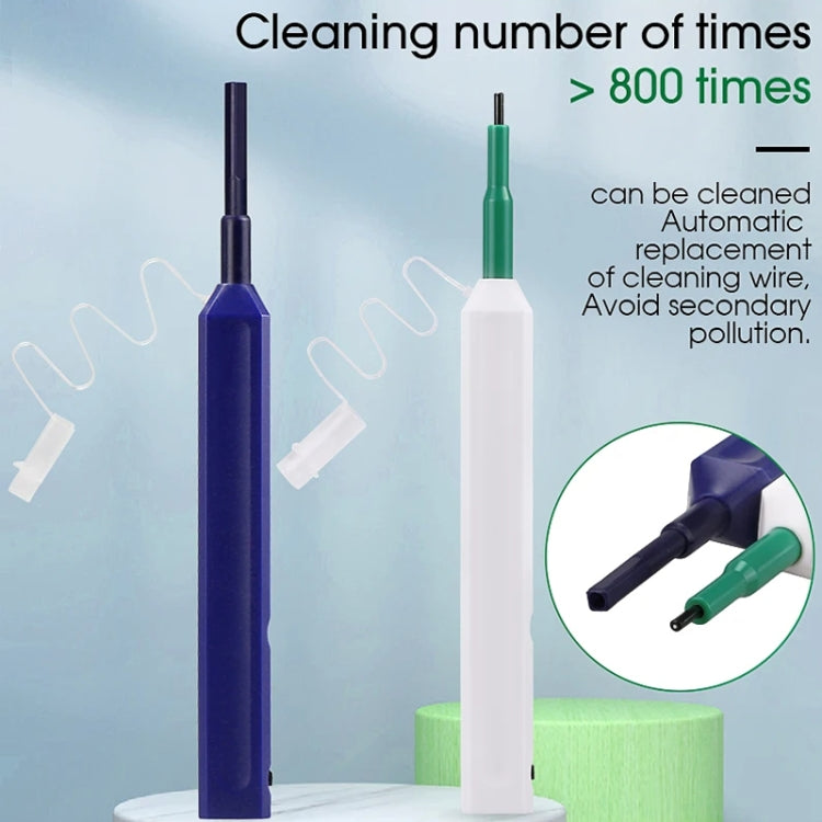 2pcs /Set Fiber Optic Cleaning Pen Endface Cleaner Fiber Optic Cleaning Tool for 1.25mm LC/Mu and 2.5mm SC/ST/FC, SC+LC
