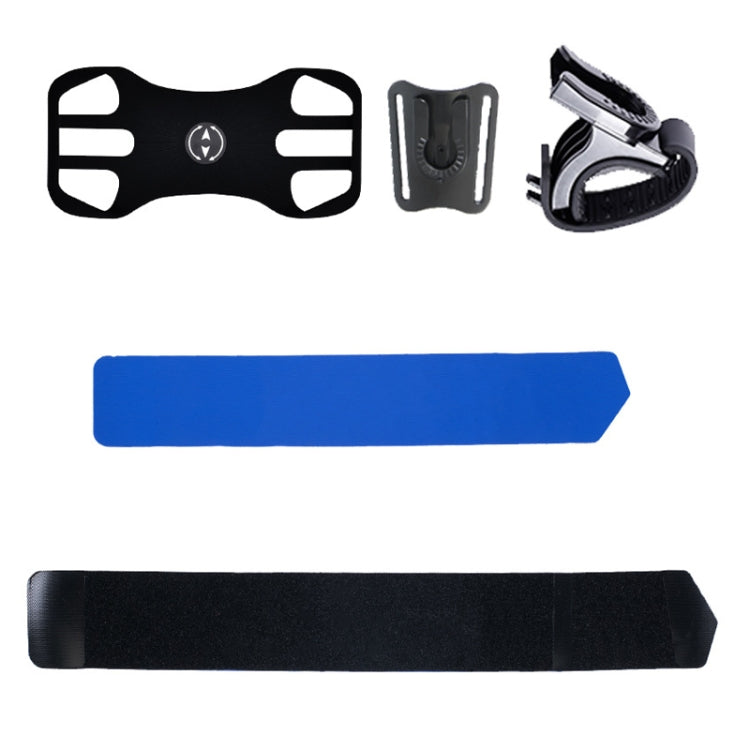 3 In 1 Four Jaws Detachable Swivel Arm Wrist Strap Bicycle Holder For 4.5-6.5 inch Phones, 3 In 1 (Blue)