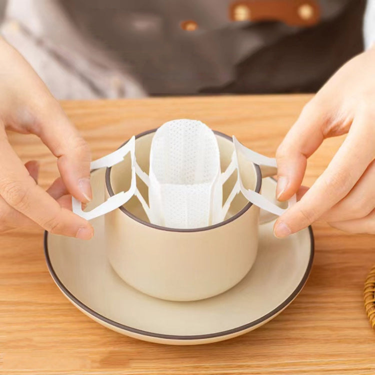 Ear-Mounted Coffee Filter Portable Drip Coffee Filter Paper Coffee Powder Filter Bag, 50pcs /Pack