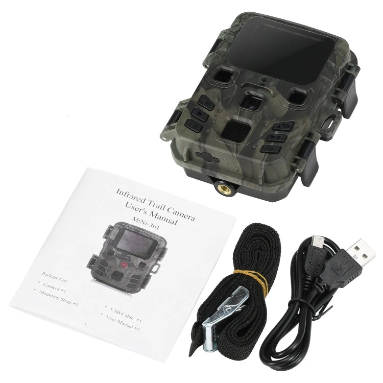 20MP 1080P Hunting Trail Camera With Night Vision Wildlife Scouting Photo, MiNi301