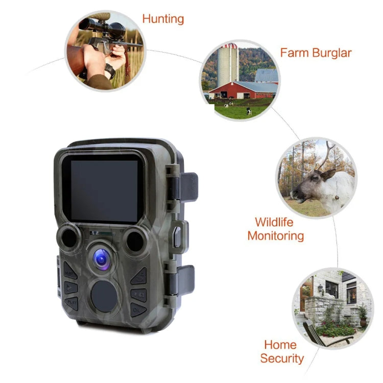 20MP 1080P Hunting Trail Camera With Night Vision Wildlife Scouting Photo, MiNi301