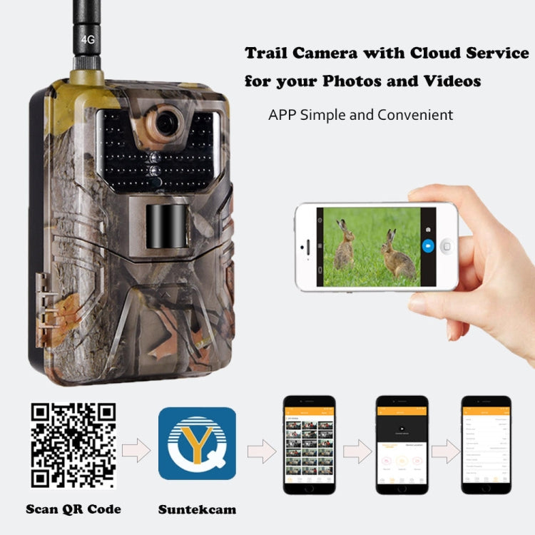 36MP 4K 4G Hunting Camera With APP Remote Mobile Phone Control To View Photos / Video At Any Time, HC-900Pro