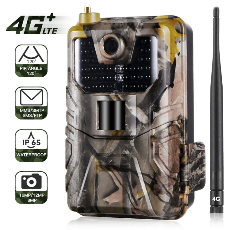 20MP 2K Wildlife Hunting Trail Camera Photo Traps Night Vision 4G SMS MMS SMTP Cellular Surveillance Camera, HC-900LTE