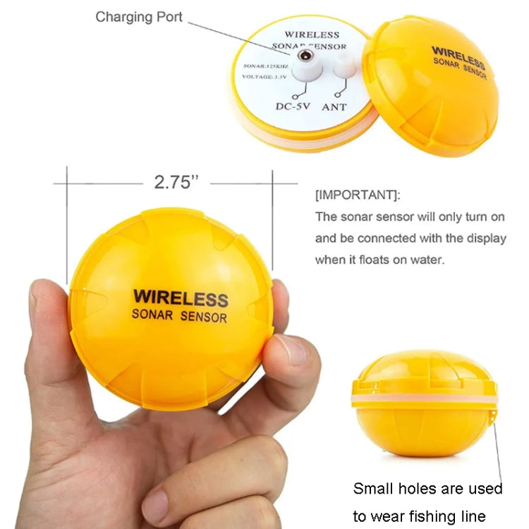 Wireless Ultrasonic Fish Finder Sonar Underwater Visual HD Angler Detector, FF998