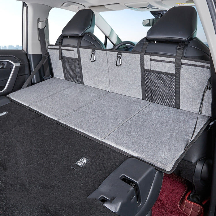 Car Camping Bed Folding Board SUV Rear Row Extension Board For Tesla, Gray, Gray Embossed, Black Embossed