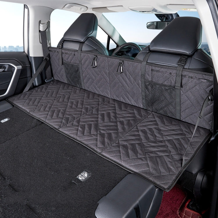 Car Camping Bed Folding Board SUV Rear Row Extension Board For Tesla, Gray, Gray Embossed, Black Embossed