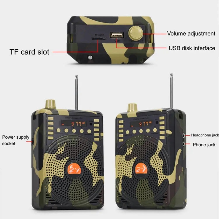 48W Wireless Bluetooth Voice Amplifier with Remote Control Supports USB/TF Card Playback, EU Plug, UK Plug, AU Plug, US Plug