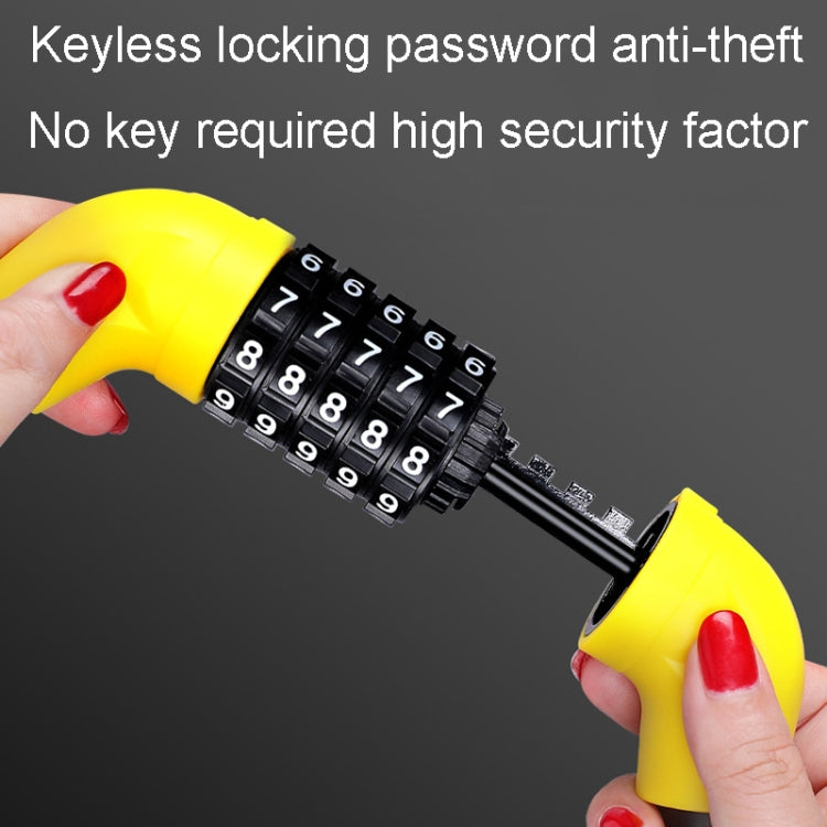 Bicycle And Electrical Vehicle 5-Digit Combination Lock Safety Anti-Theft Cycling Lock, 57 x 1.72cm