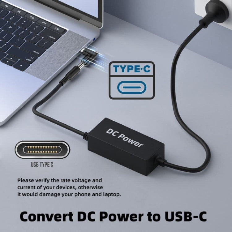 65W Female To Type-C Male DC Power To PD Power Laptop Multifunction Adapter, 7.9x0.9mm A, 7.4x0.6mm B, Square Port C, 6.5x1.4mm D, 6.3x3.0mm E, 5.5x2.5mm F, 5.5x2.1mm G, 5.5x1.7mm H, 5.5x1.0mm I, 4.8x1.7mm J, 4.0x1.7mm K, 4.0x1.35mm L, 4.5x3.0mm M     ...