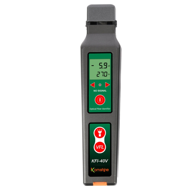 Komshine Fiber Optic Identifier Optical Cable Signal Direction Identifier With VFL Red Light 10mW, KFI-40V
