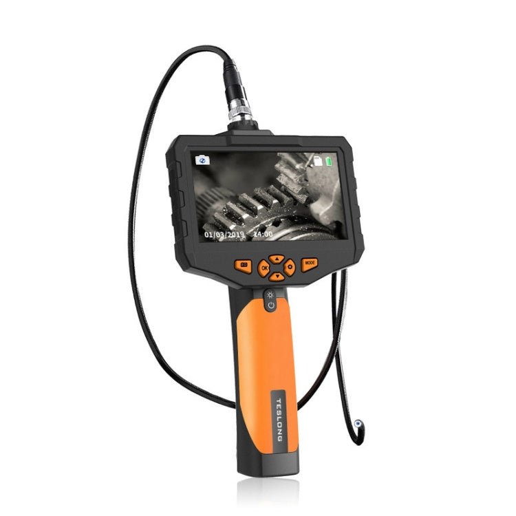 Teslong NTS300 5 Inch HD Large Screen Industrial Inspection Borescope Auto Repair Tools, 7.6mm Single Lens / 1m