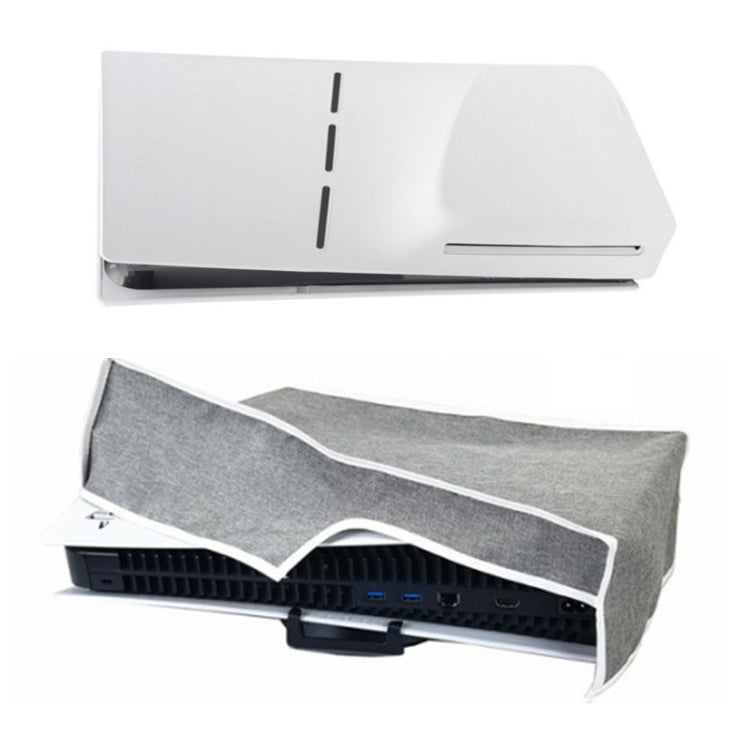 For PS5 Slim Disc & Digital Host Dust Cover Protective  Case, Vertical Gray, Vertical Black, Horizontal Gray, Horizontal Black