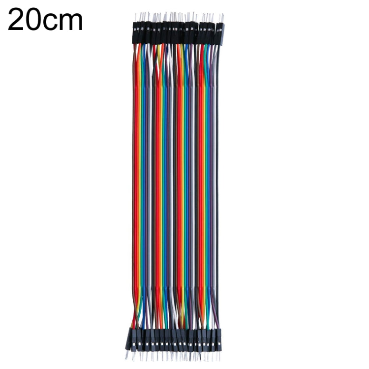 40P DuPont Cable Double-Ended Colorful Wires Wiring Terminal, 10cm, 20cm