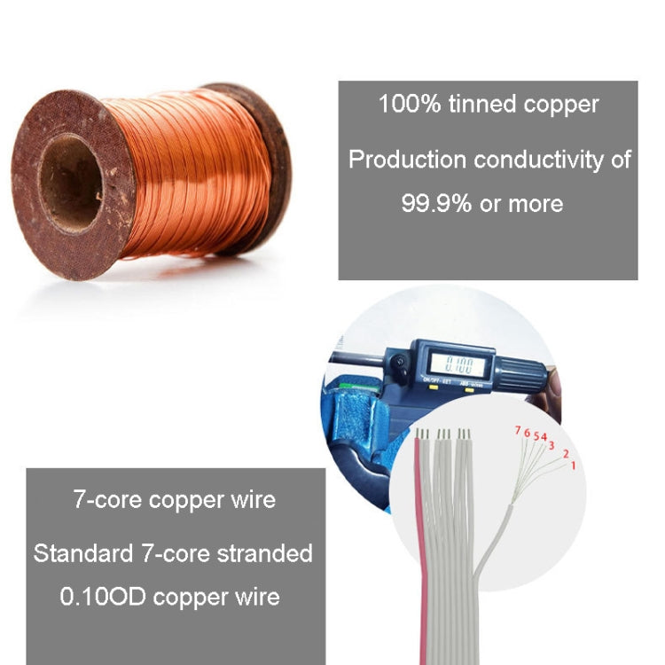 40P DuPont Cable Double-Ended Colorful Wires Wiring Terminal, 10cm, 20cm
