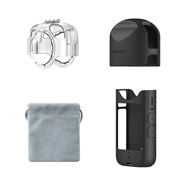 For Insta360 X3 AMagisn Protective Camera Accessories, Lens Guard, Silicone Case, Lens Guard+Case
